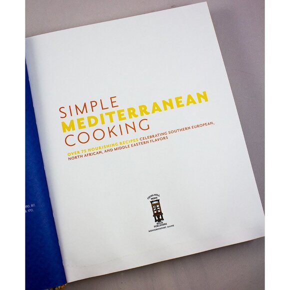 Simple Mediterranean Cooking Hardcover Recipe Book 2022 1st Ed - Picture 7 of 8